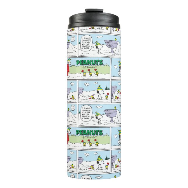 Snoopy und die Zamboni-Crew Thermosbecher (Vorderseite)