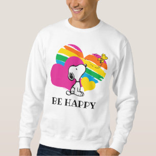 Snoopy und Holz   Rainbow Hearts Sweatshirt