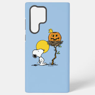 Snoopy und Holznest mit Jack O' Lantern Samsung Galaxy Hülle