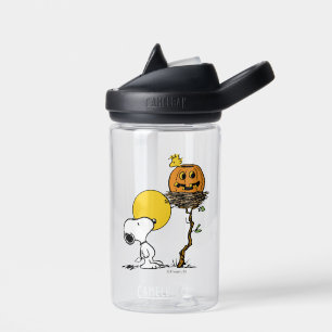 Snoopy und Holznest mit Jack O' Lantern Trinkflasche