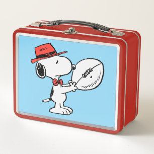 Snoopy Varsity Sports Football Metall Brotdose