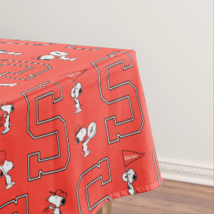 Snoopy Varsity Sports Pattern Tischdecke