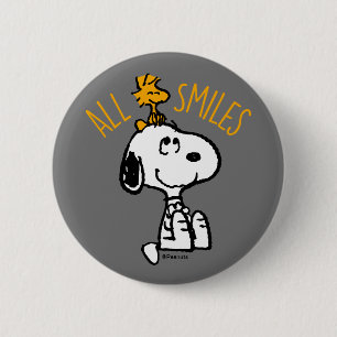 Snoopy & Woodstock - Alles Lächeln Button