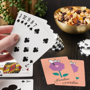 Snoopy & Woodstock Blume Pfeifen Karten spielen Spielkarten