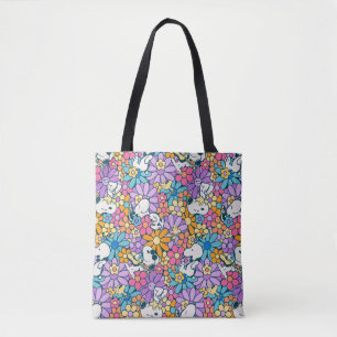 Snoopy & Woodstock Blumenmuster Tasche