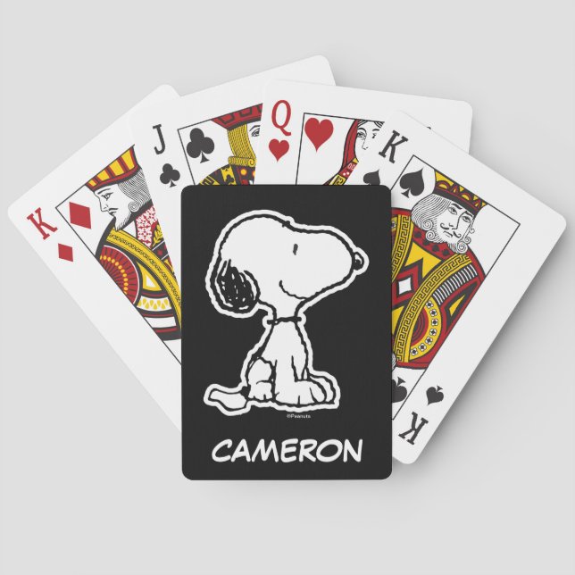 Snoopy & Woodstock Fun & Flowers Playing Cards Spielkarten (Rückseite)