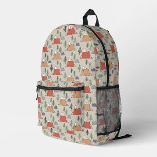 Snoopy & Woodstock Go Camping Muster Bedruckter Rucksack