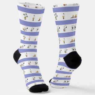 Snoopy & Woodstock Ostergestreifen Socken