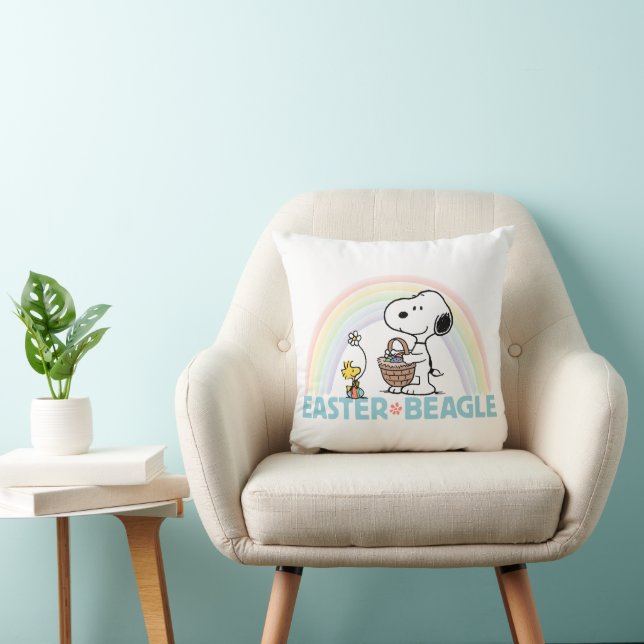 Snoopy & Woodstock - Ostern Beagle Kissen (Stuhl )