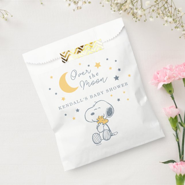 Snoopy & Woodstock | Over the Moon Baby Shower Geschenktütchen (Versiegelt)