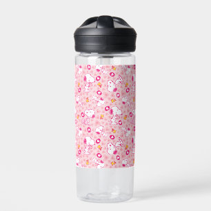 Snoopy & Woodstock rosa Herz Muster Trinkflasche