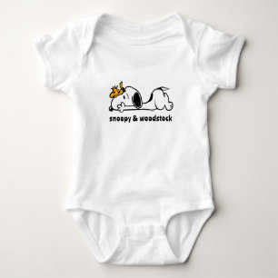 Snoopy & Woodstock Smile Giggle Laugh Baby Strampler