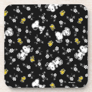 Snoopy & Woodstock Spaß & Blume Getränkeuntersetzer
