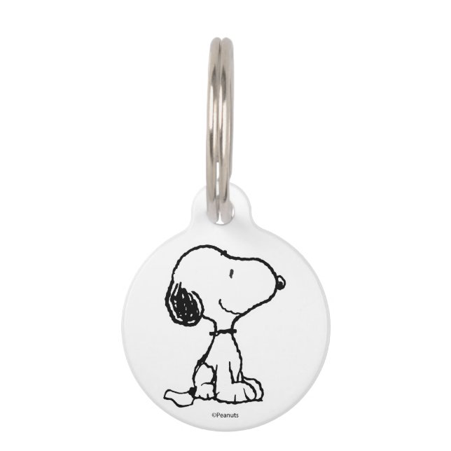 Snoopy & Woodstock Spaß & Blume Haustiermarke (Vorderseite)