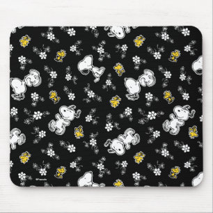Snoopy & Woodstock Spaß & Blume Mousepad