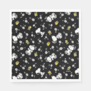 Snoopy & Woodstock Spaß & Blume Serviette