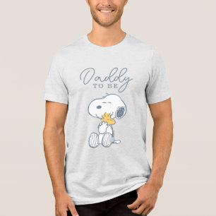 Snoopy & Woodstock Über den Mond Baby Shower Tri-Blend Shirt