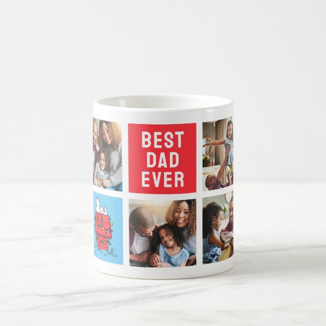 Snoopys Weihnachtsdoghaus | Vater - FotoCollage Kaffeetasse (Mittel)