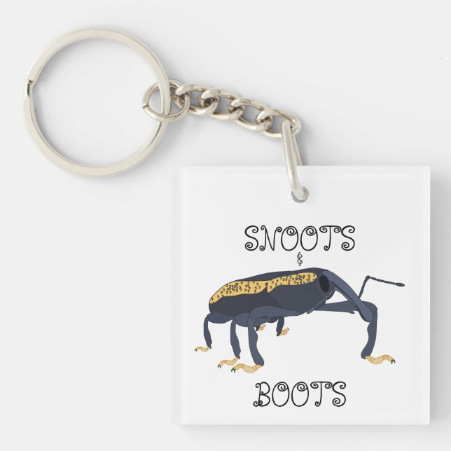 Snoots & Boots T - Shirt Schlüsselanhänger (Vorderseite)