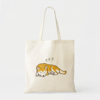 Snoozing Shiba Inu Dog pixart Tragetasche