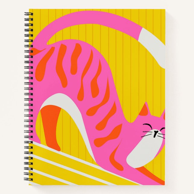 Snoozing Whiskers Notizbuch (Vorderseite)