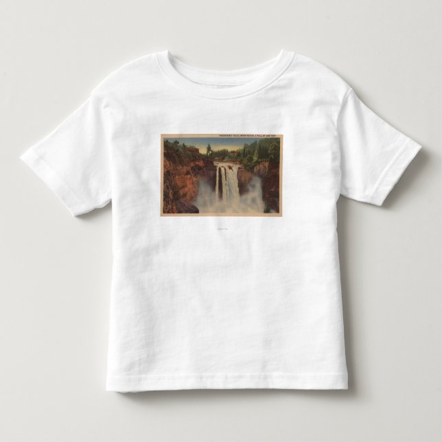 Snoqualmie Fälle, WA - Ansicht von Fällen u. Kleinkind T-shirt (Vorderseite)