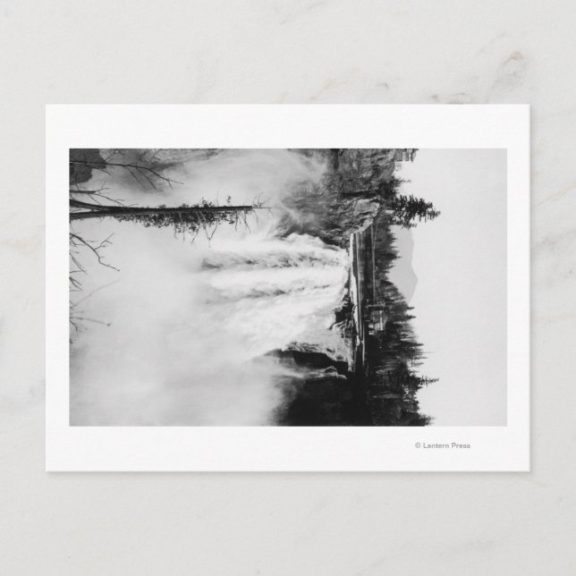 Snoqualmie Falls and Lodge, Washington Fotograp Postkarte (Vorderseite)