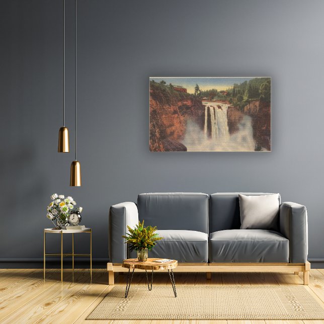 Snoqualmie Falls, WA - Aussicht auf Wasserfälle &  Leinwanddruck (Von Creator hochgeladen)
