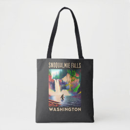 Snoqualmie Falls Washington Shirt, Sasquatch Tasche