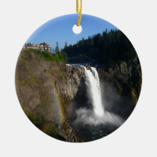 Snoqualmie fällt Washington Keramik Ornament