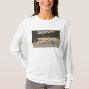 Snoqualmie Skigebiet, WA - Ansicht des Skis T-Shirt