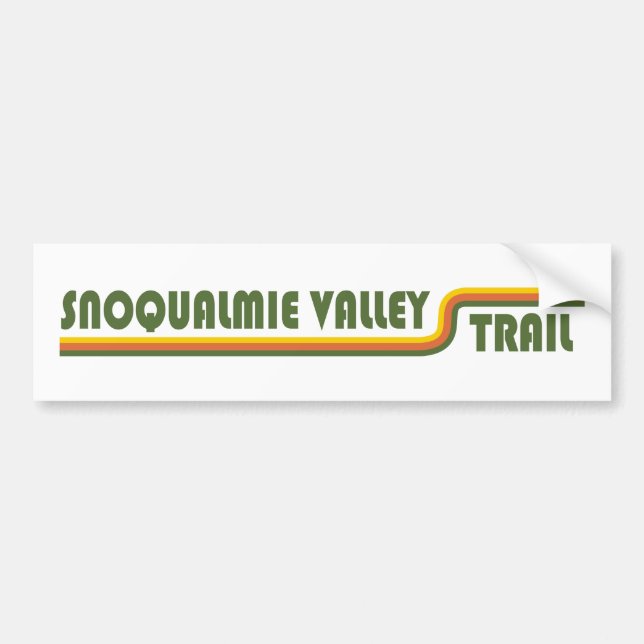 Snoqualmie Valley Trail Washington Staat Autoaufkleber (Vorne)