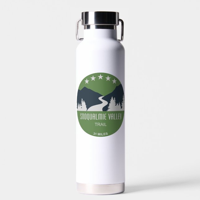 Snoqualmie Valley Trail Washington Staat Trinkflasche (Vorne)