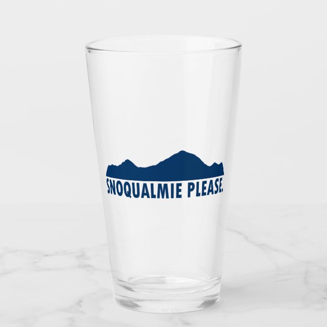 Snoqualmie Washington Please Glas (Vorderseite)