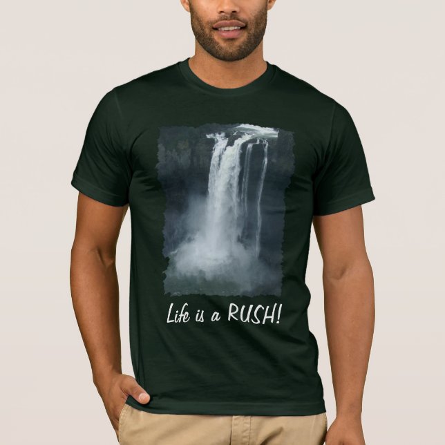 Snoqualmie Wasserfall Nature Lover's Edun T - Shir T-Shirt (Vorderseite)
