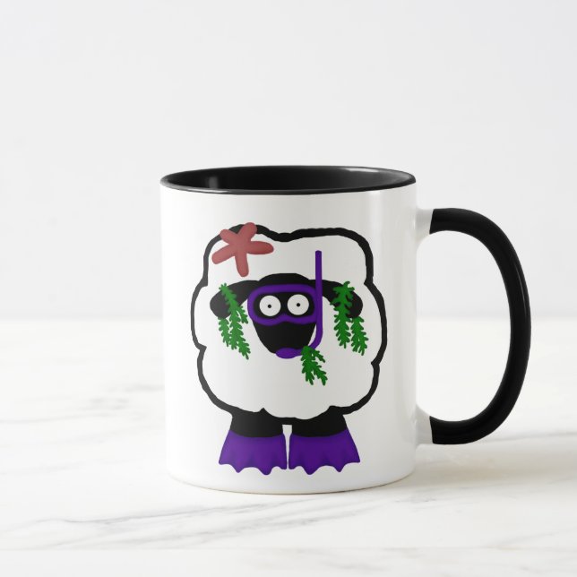 Snorkel-Schaf-Tasse Tasse (Rechts)