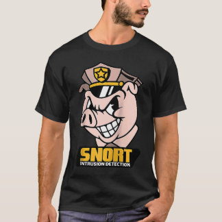 Snort Intrusion Detection Schwein Cybersicherheit  T-Shirt