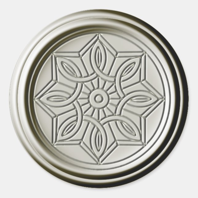 Snostar-Sticker Runder Aufkleber (Vorderseite)