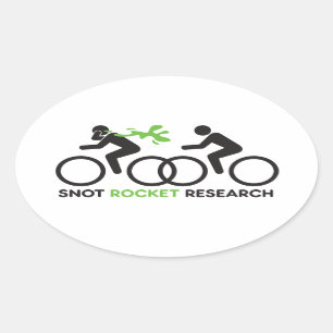 Snot-Rocket-Forschungs-Aufkleber Ovaler Aufkleber