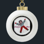 Snow Angel Ball Ornament<br><div class="desc">Erinnern Sie sich,  als Sie Ihren ersten Schneegel gemacht haben? Und wenn du es nie tust - Lass dir das als Erstes.</div>