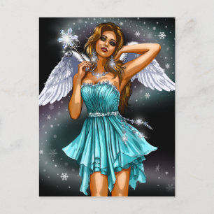Snow Angel Fairy Postkarte
