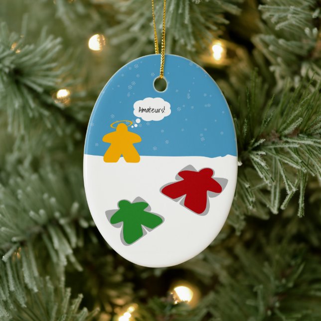 Snow Angel Meeples Ornament (Baum)