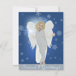 Snow Angel Mitteilungskarte