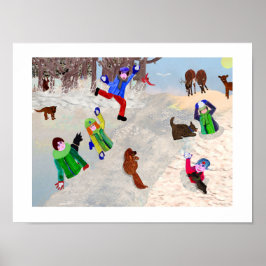 Snow Ball Kids LeeMarie's kreatives Design-Poster Poster