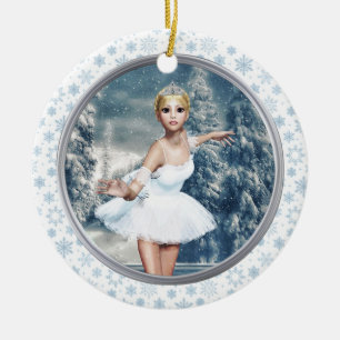 Snow Ballerina Fröhliche Weichnachten Ornament