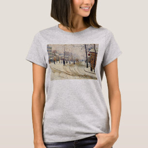 Snow, Boulevard de Clichy, Paris, Paul Signac T-Shirt