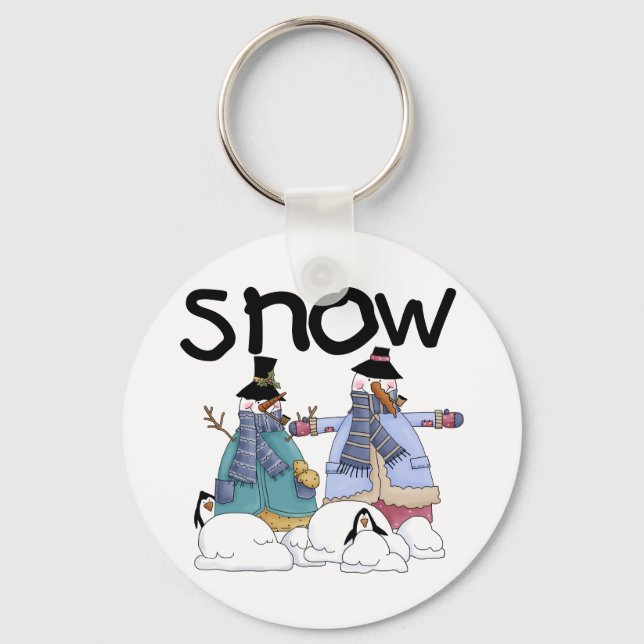 Snow Buddies Tshirts und Gifts Schlüsselanhänger (Vorderseite)