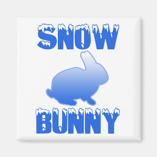 Snow Bunny Magnet (Vorne)