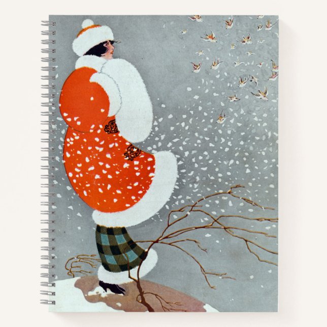 Snow Buntings - Will Hammell  Notizbuch (Vorderseite)