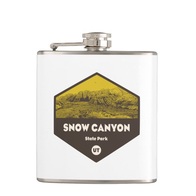 Snow Canyon Staat Park Utah Flachmann (Vorderseite)